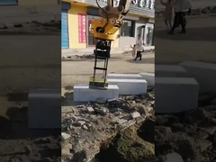 Kazma makineleri için kaldırım taşı sıkıştırıcı / kaldırım sıkıştırıcıları