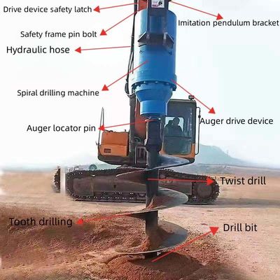 Hidrolik kazıcı sondaj makinesi toprak kazıcı postayı delik kazıcı