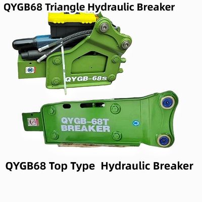 QYGB68 En iyi tip / Üçgen Hidrolik kırıcı çekiç 68 Çizel, takım 4-8 ton