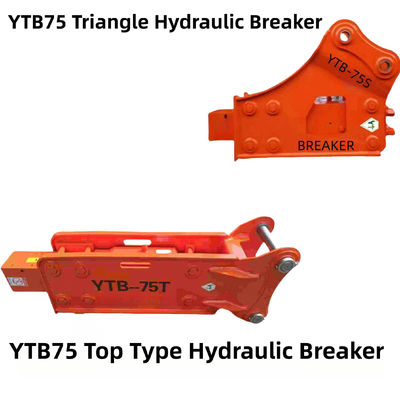 YTB75 En iyi tip / Üçgen Hidrolik kırıcı 75 6-8 tonluk kazıcı için çisele
