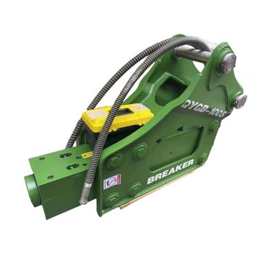 Üçgen hidrolik kırıcı çekiç QYGB100 10-16 tonluk kazıcı için 100MM çisele