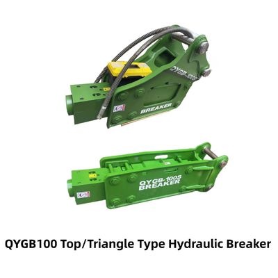 Top Tipi / Üçgen Hidrolik Kırıcı Çekiç QYGB100 10-16 Tonluk 100 Çisele